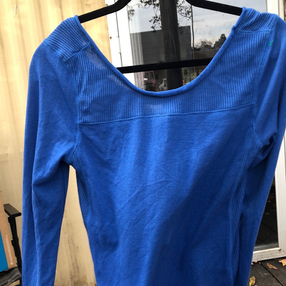 {$13 BUNDLED} New MEESH & MIA Blue U Neck Long Sleeve Top